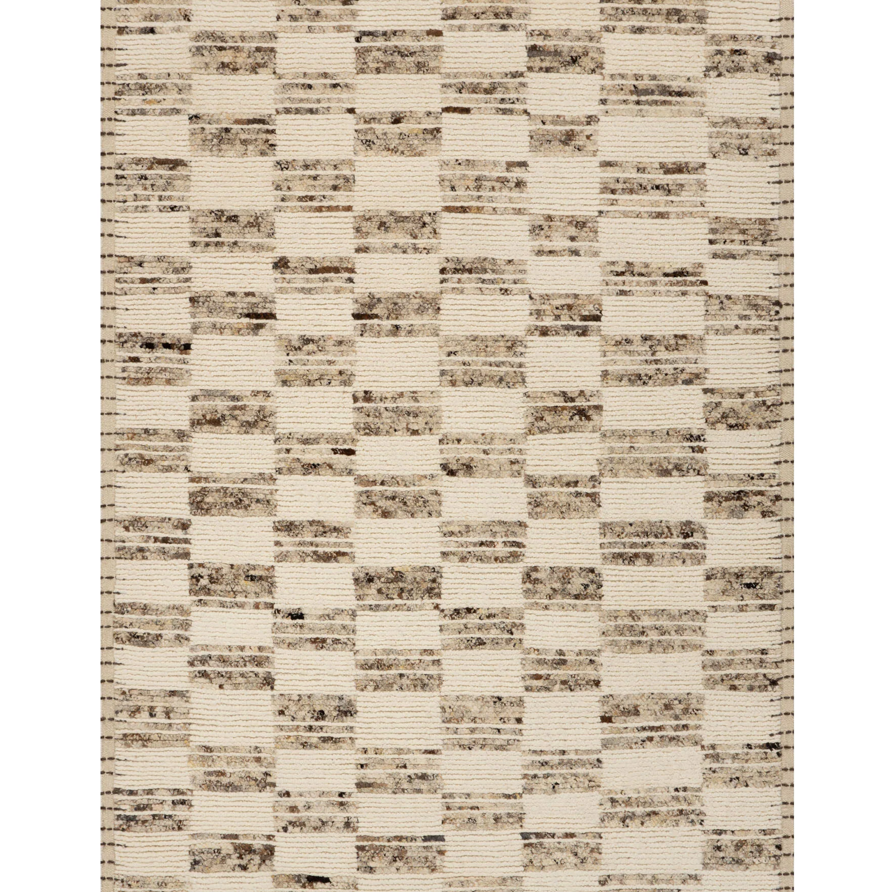 Ayson Modern Geometric Rug | Grey Runner