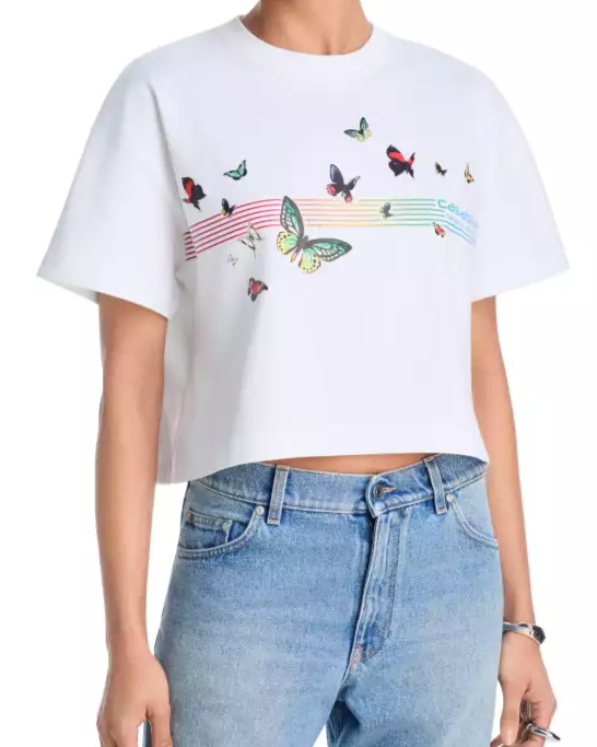 Butterfly Cropped Tee