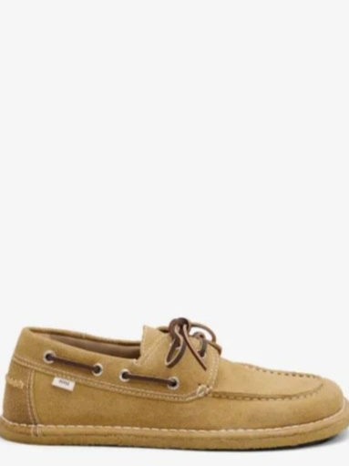cow leather boat shoes