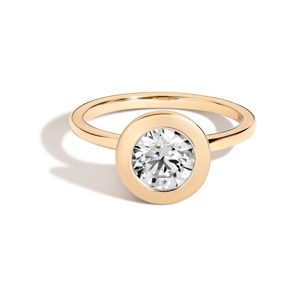 1ct Round Lab Grown Diamond Bezel Ring