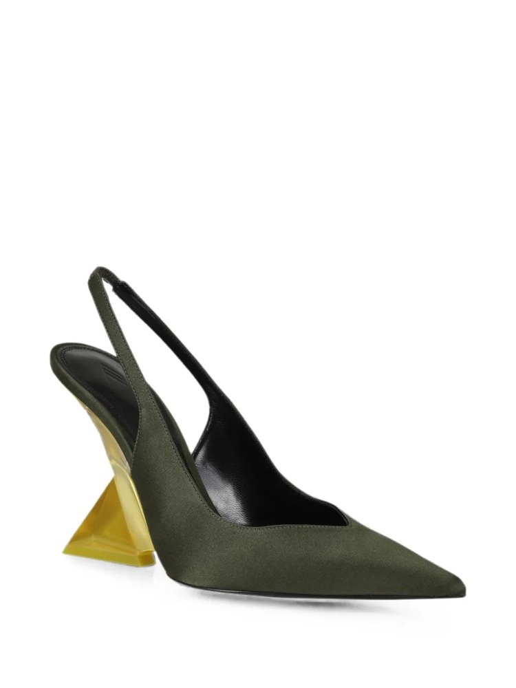 Cheope sculptural-heel slingback pumps