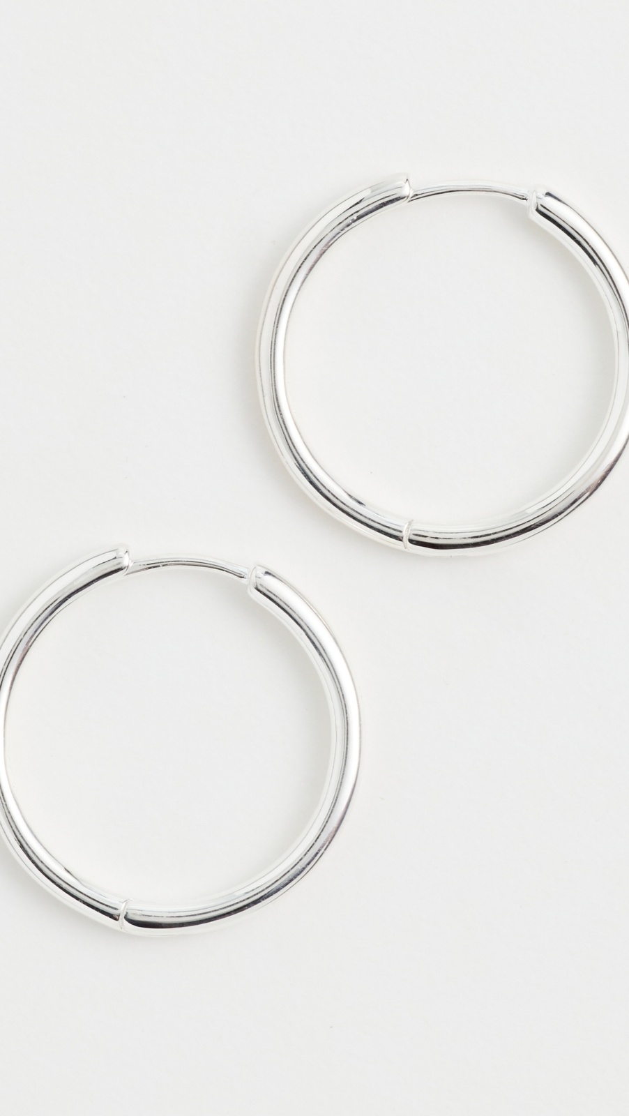 Madewell Demi Skinny Medium Hoop Earrings