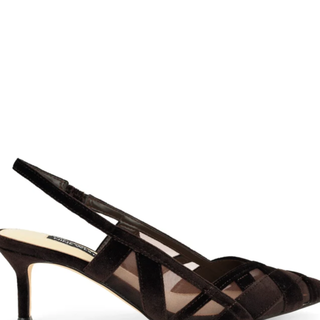 Ellite Kitten Heel Slingback Pumps