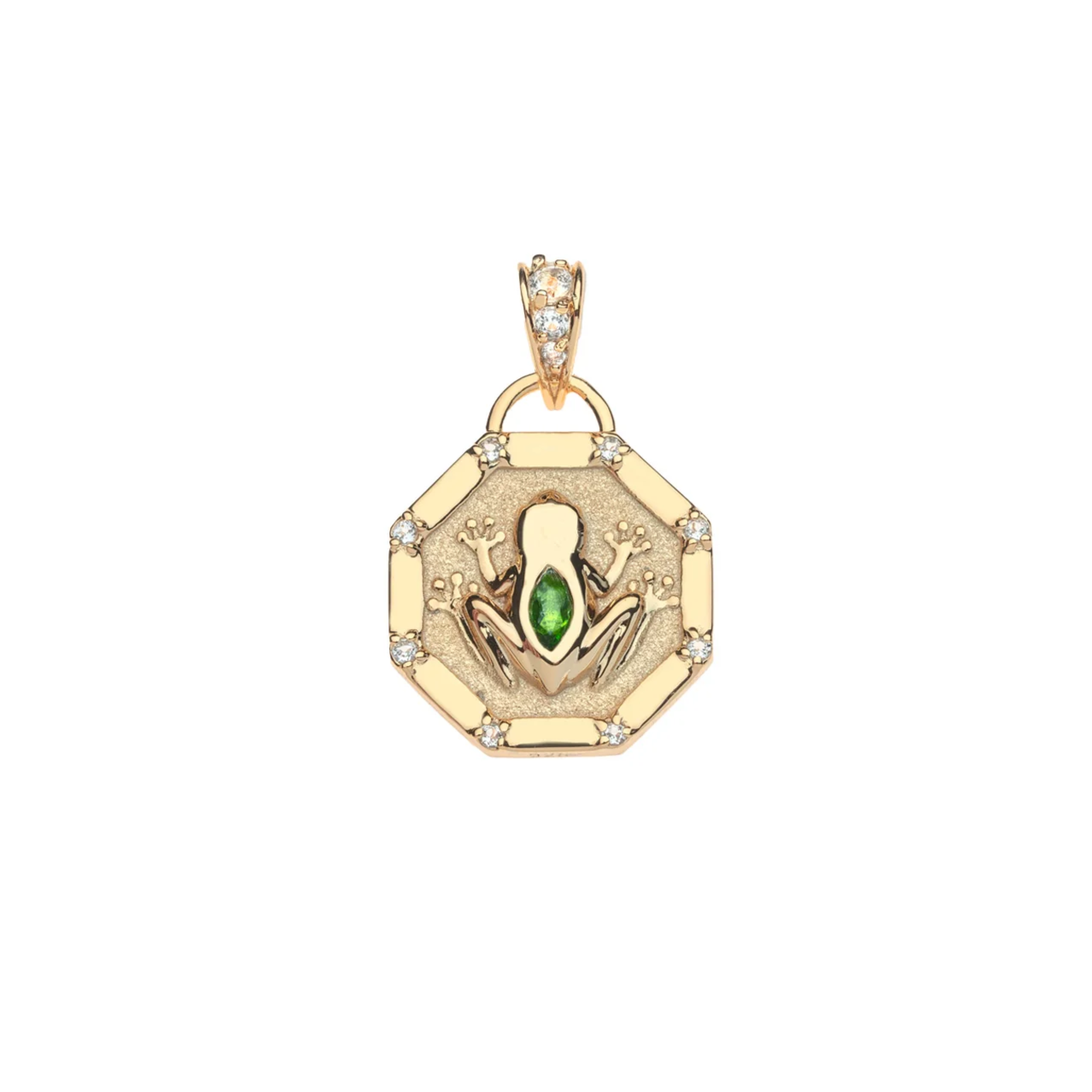 LUCKY Frog Petite Embellished Coin