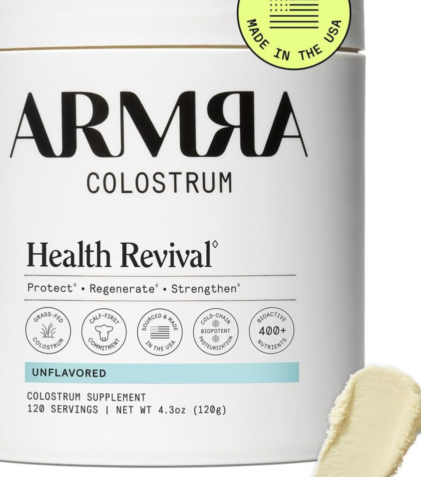 ARMRA Colostrum Powder, Unflavored, 120 Serving Jar