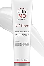 UV Sheer Face and Body Sunscreen with Zinc Oxide, SPF 50+, 3 oz