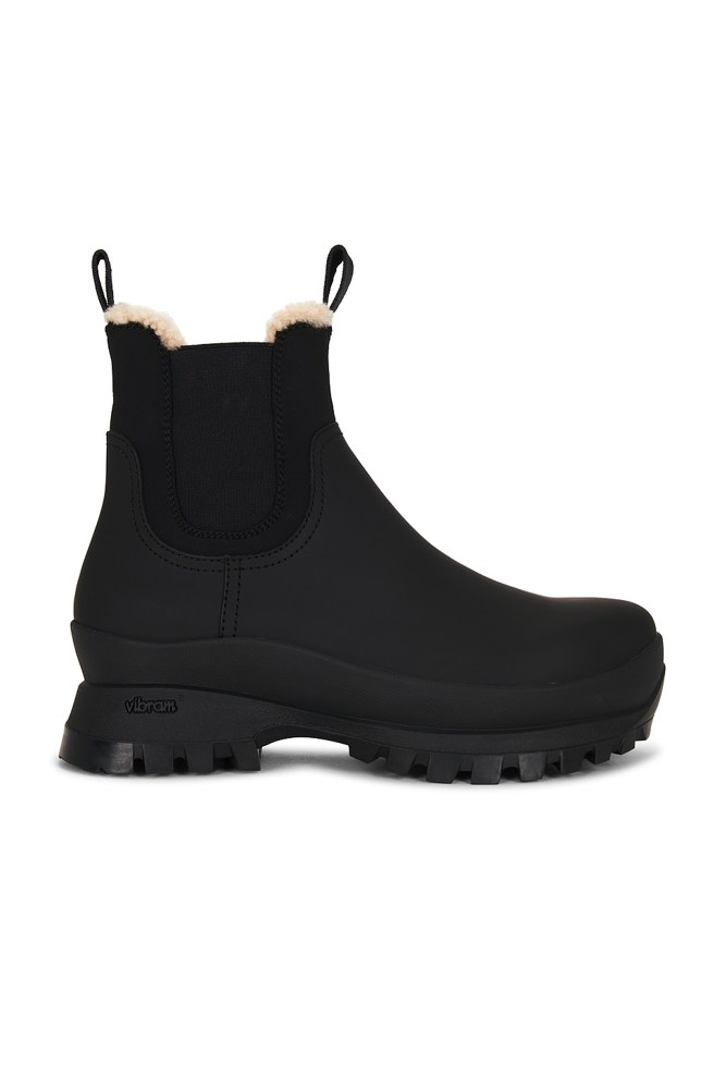 Tara Weather Boot in Black Leather