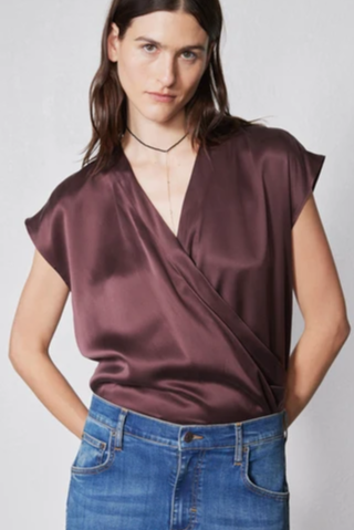 The Wrap Washable Silk Top