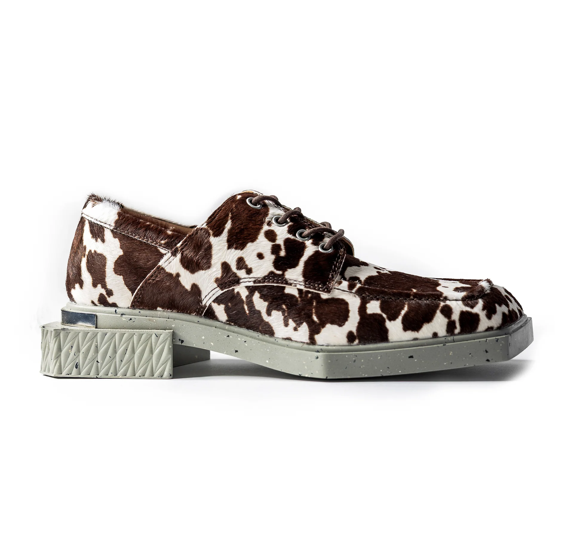 TWOGAA Shoes ADIEU BEING Leather Shoes in MARBLE