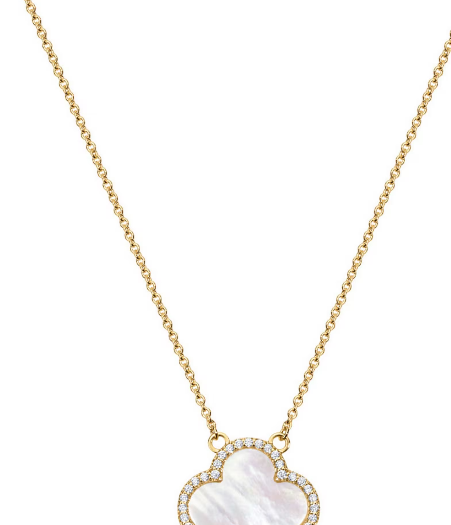 Icon Black Clover Short Pendant Necklace