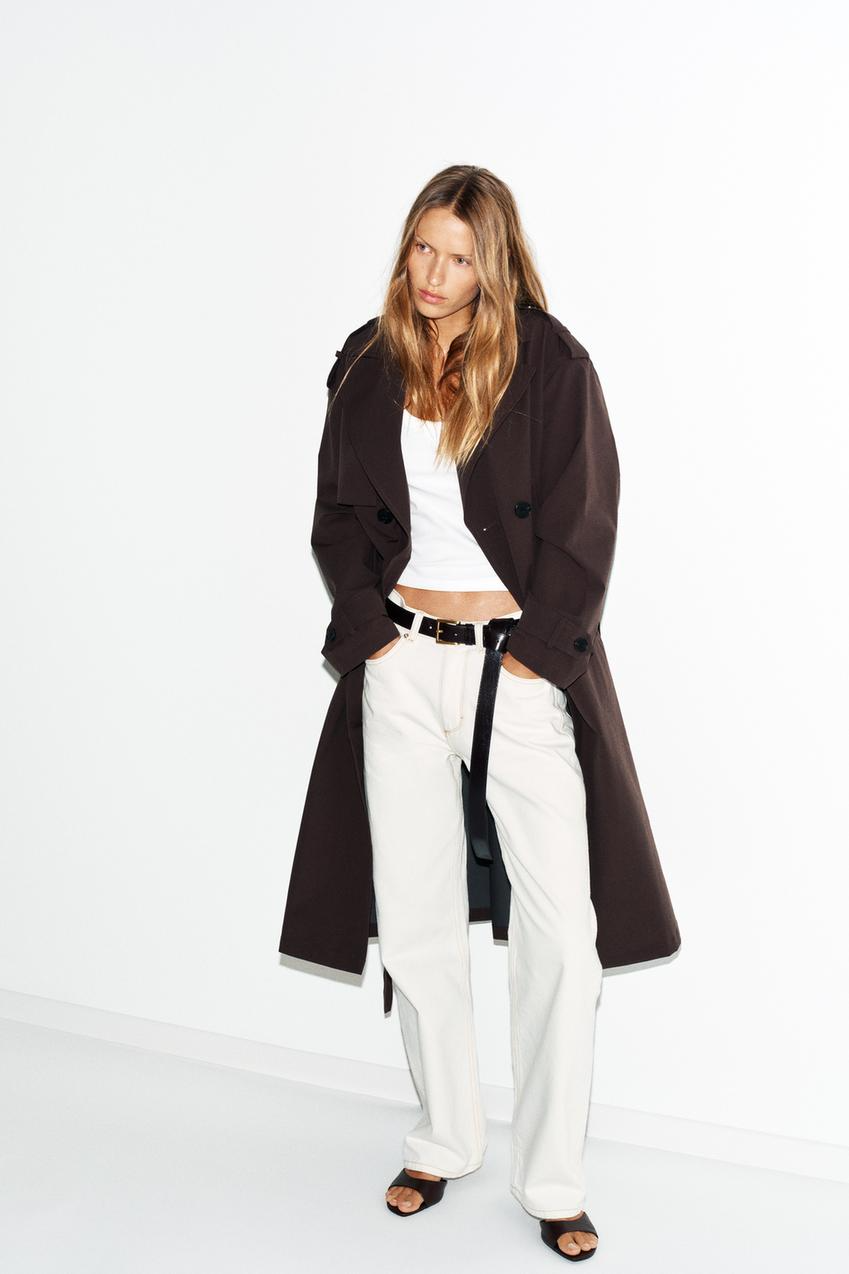 LONG BELTED WATER REPELLENT WINDPROOF TRENCH COAT
