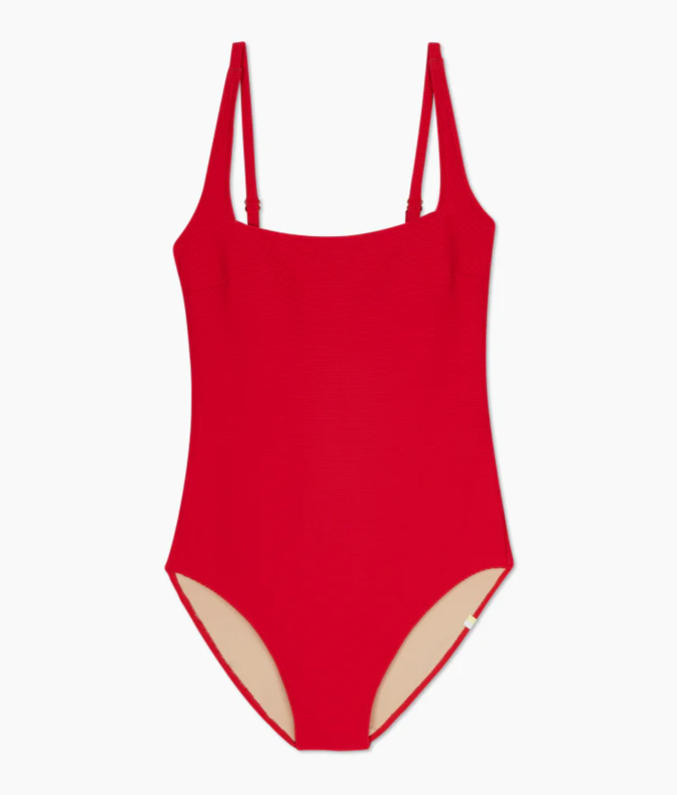 The RippleRib Square Neck One-Piece