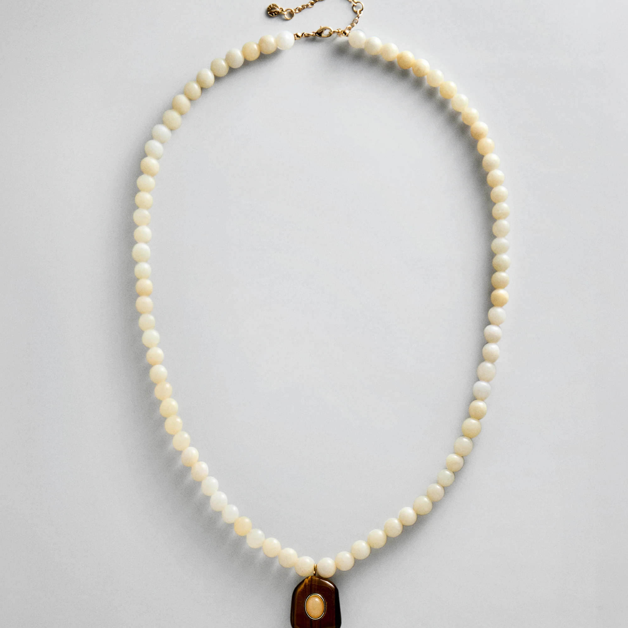 Janelle Semi-Precious Necklace - Ivory