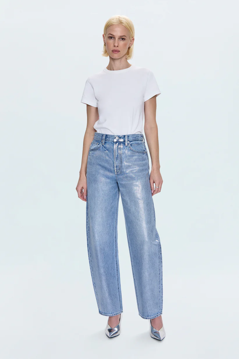 Wes High Rise Barrel Jean