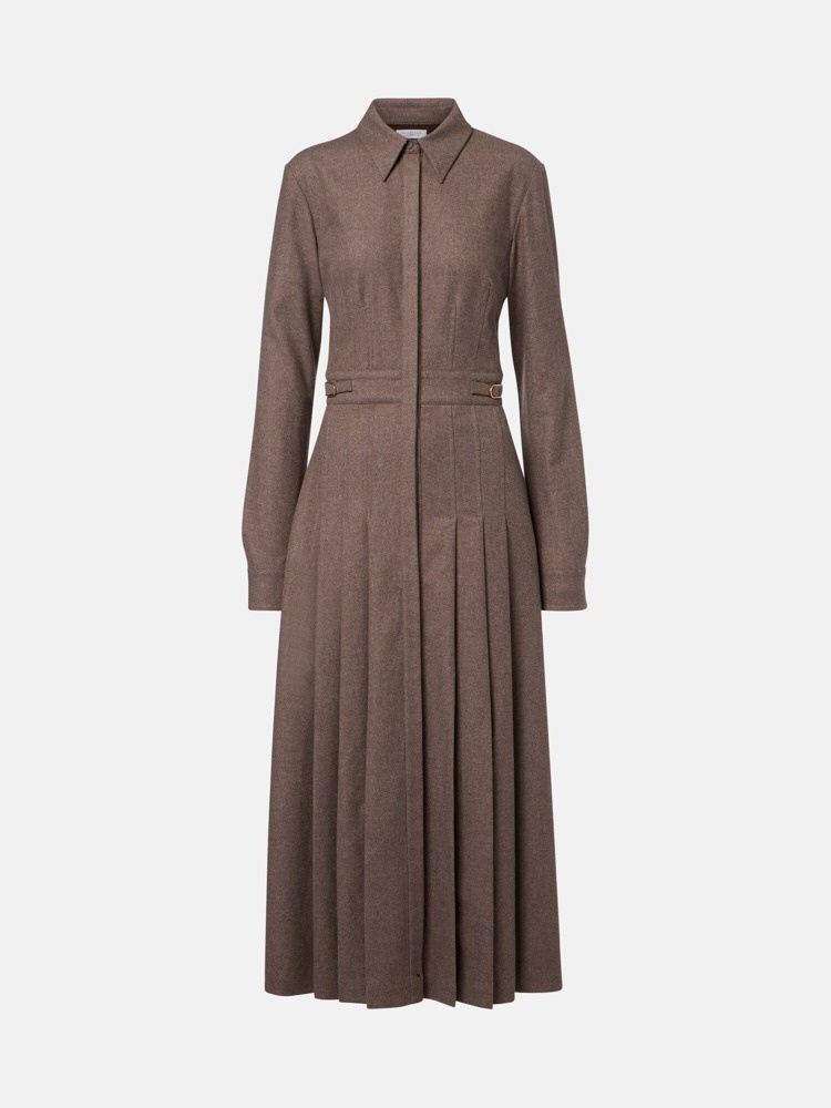 Ethel wool and cashmere shirt dress