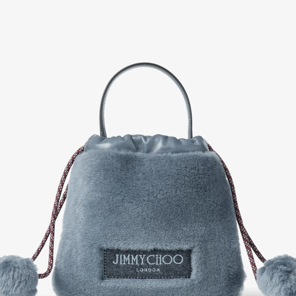 Drawstring Pouch Top Handle Arctic Blue / Arctic Blue / Light Gold