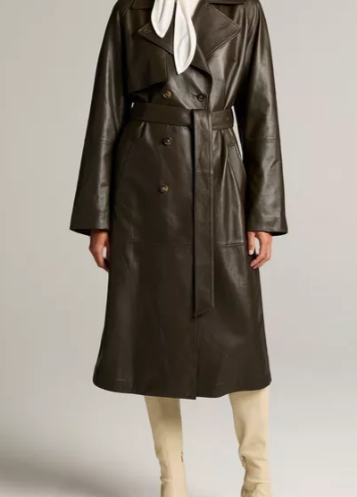 Leather Trench Coat