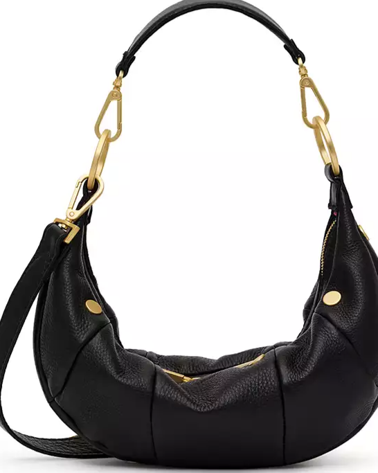 Erica Small Leather Baguette Bag