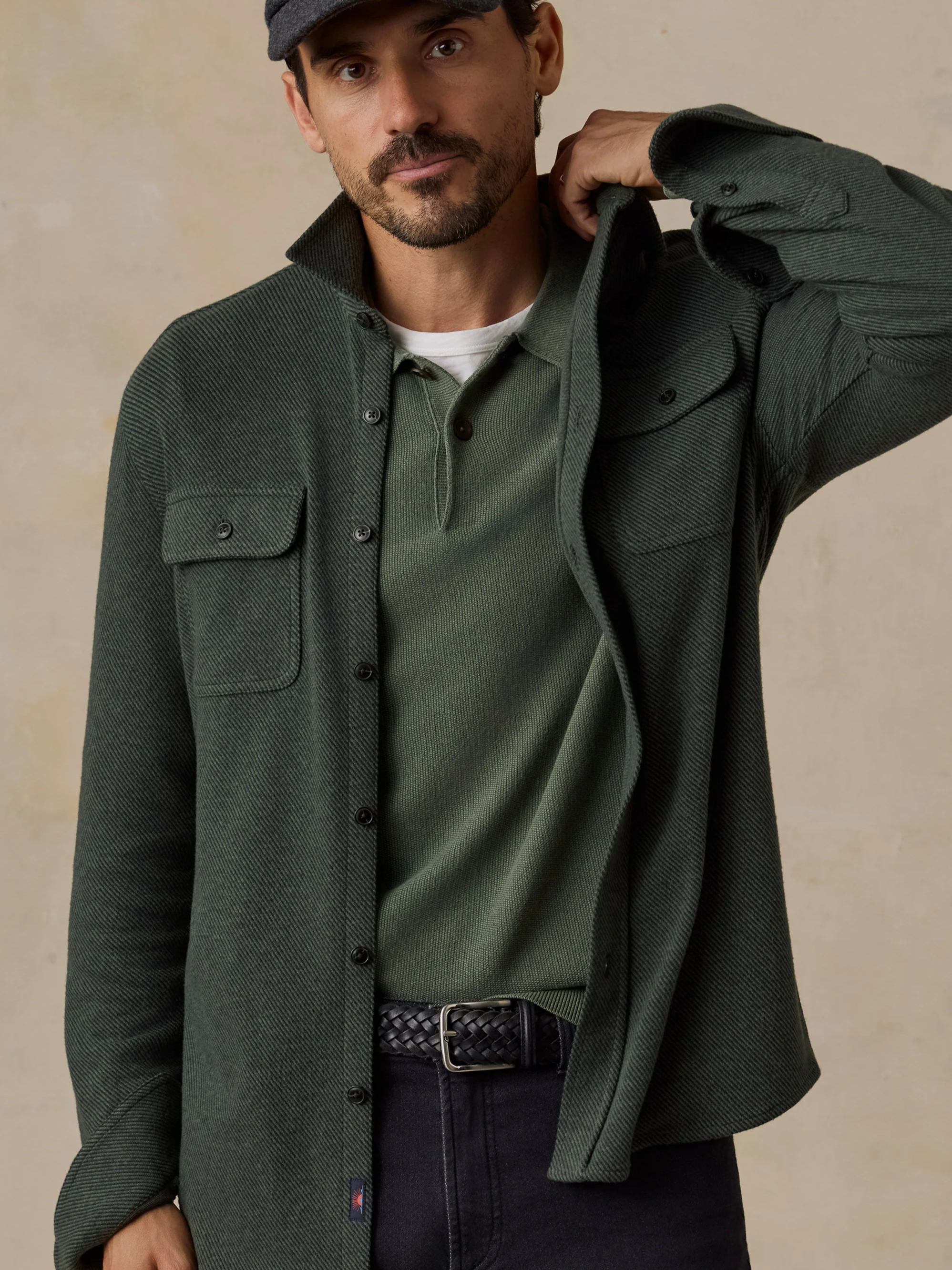 Legend Sweater Shirt - Fall Evergreen Twill