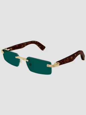 Première De Cartier 55MM Rectangular Sunglasses
