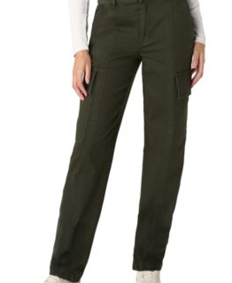 Women's Cargo Straight-Leg Mid-Rise Pants
