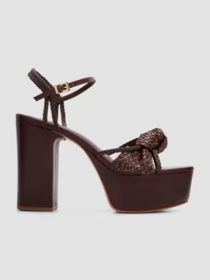 Kalina 100MM Leather Platform Sandals