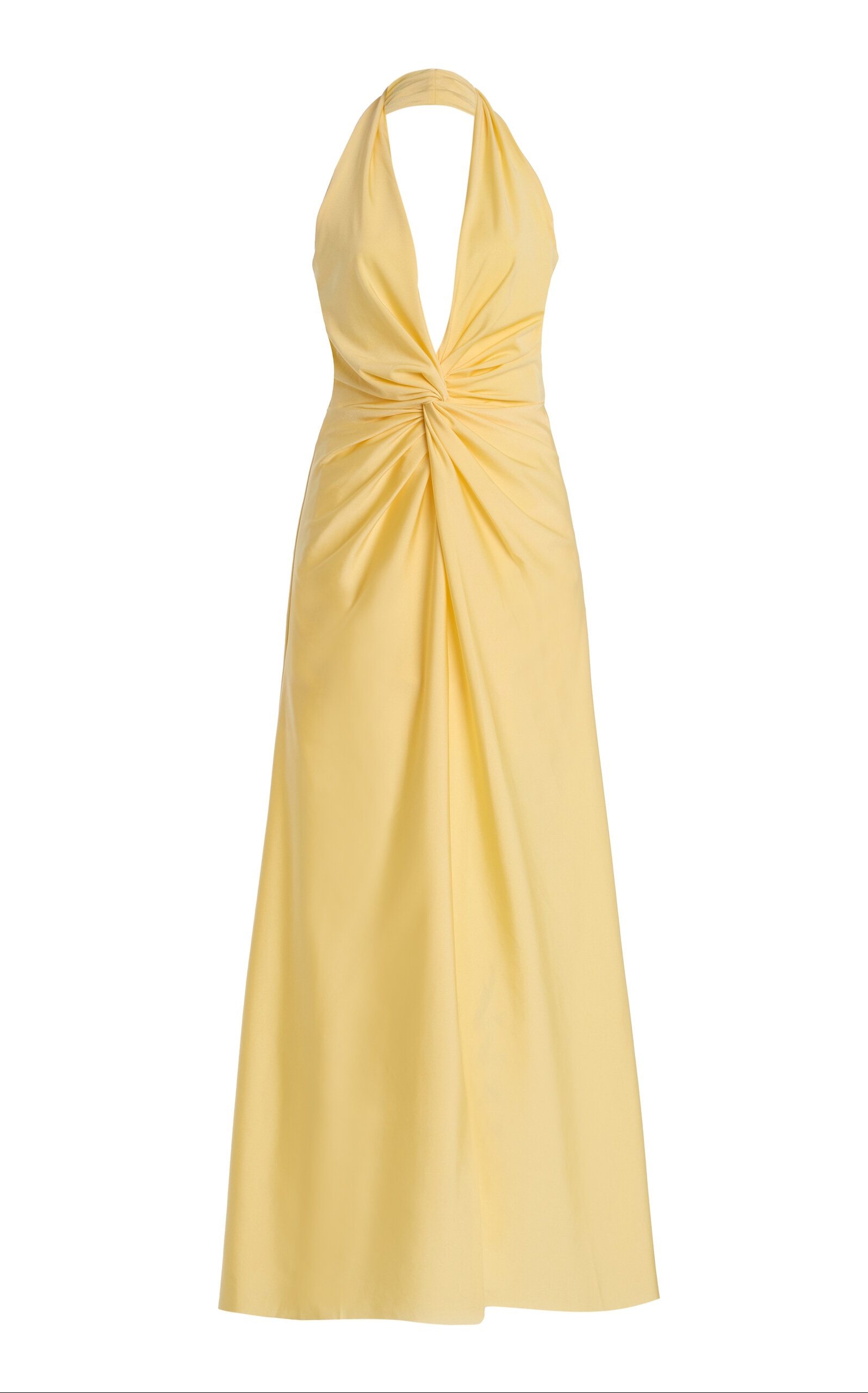 Exclusive Mendra Jersey Maxi Halter Dress