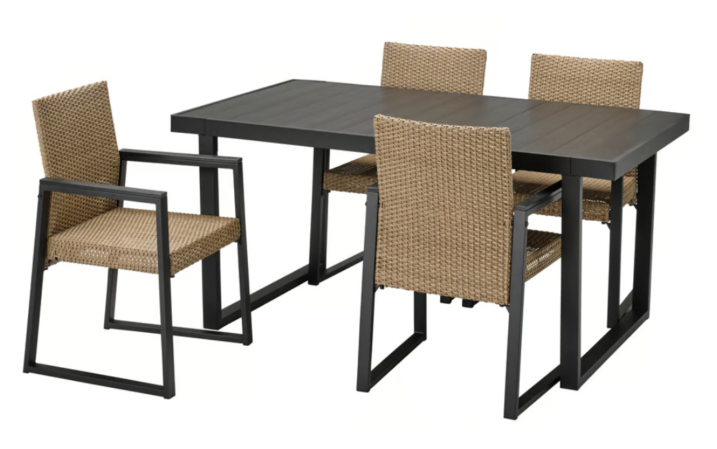 Dark Gray Dining Set