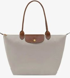L Le Pliage top-handle pebble tote bag