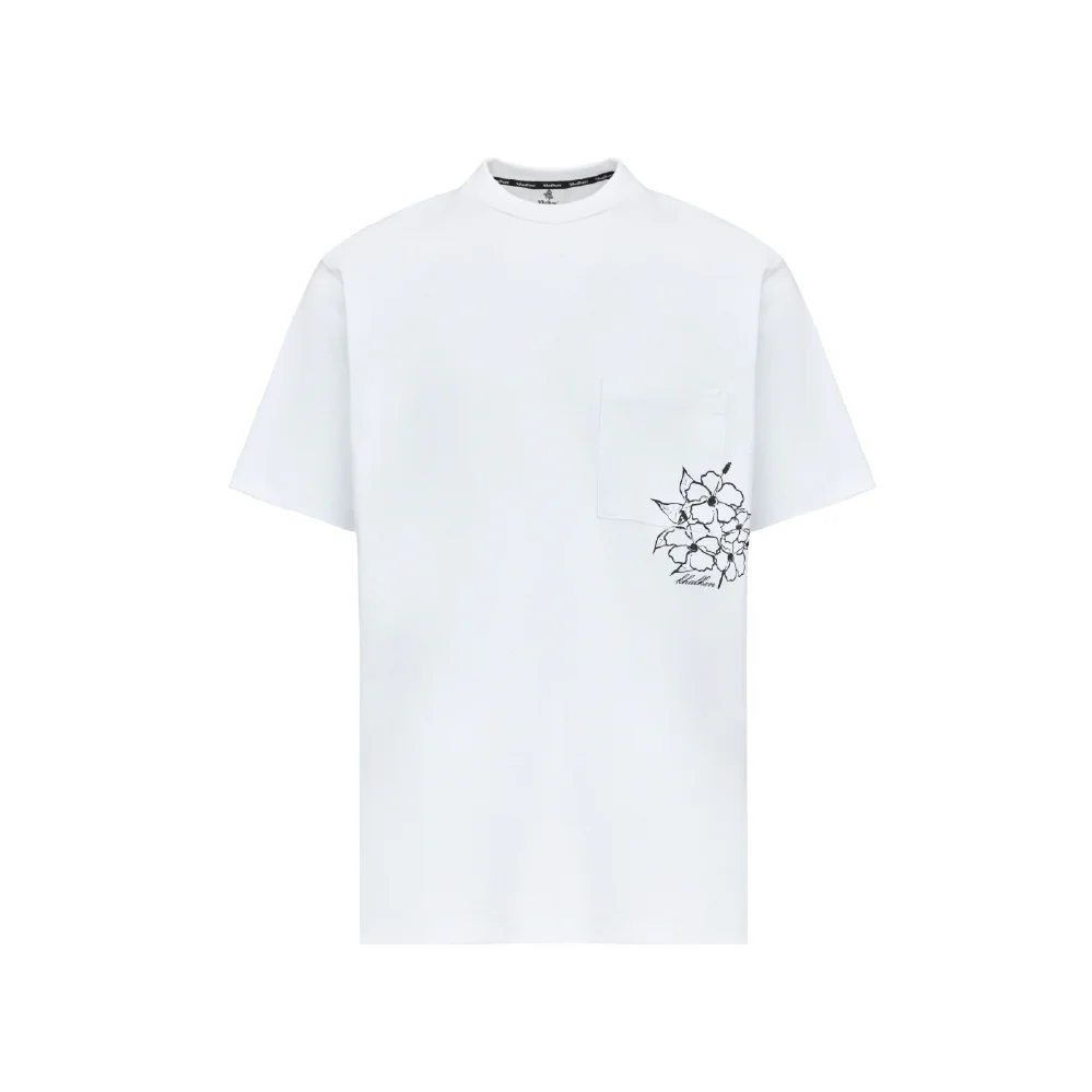W _ (WHITE) Hibiscus Pocket Tee (6126001)