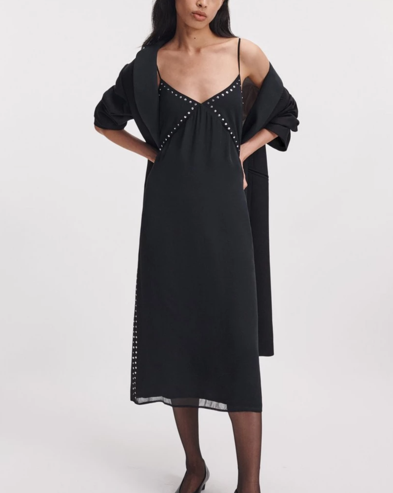 Lili Beaded Slip Dress