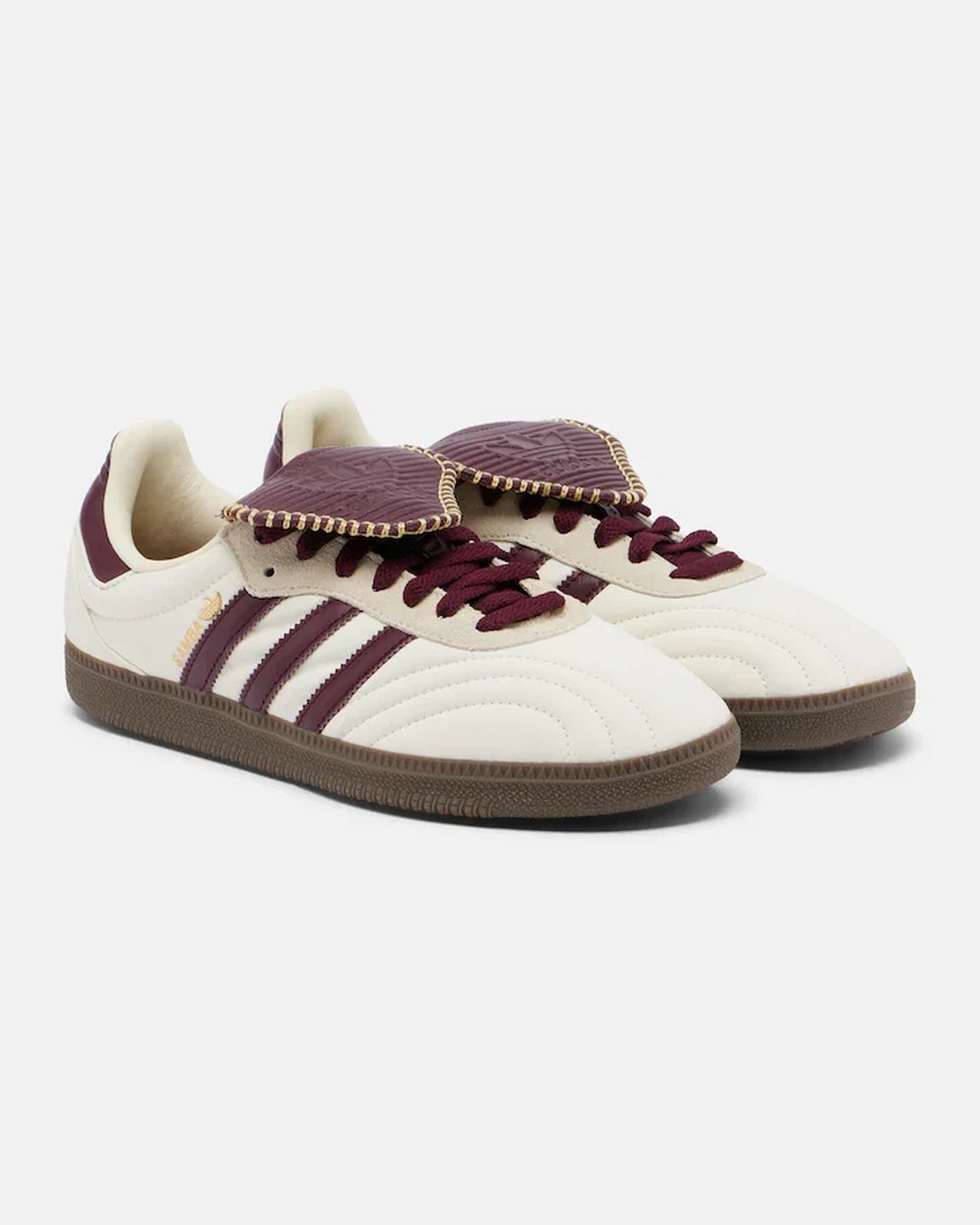 Samba LT suede-trimmed sneakers
