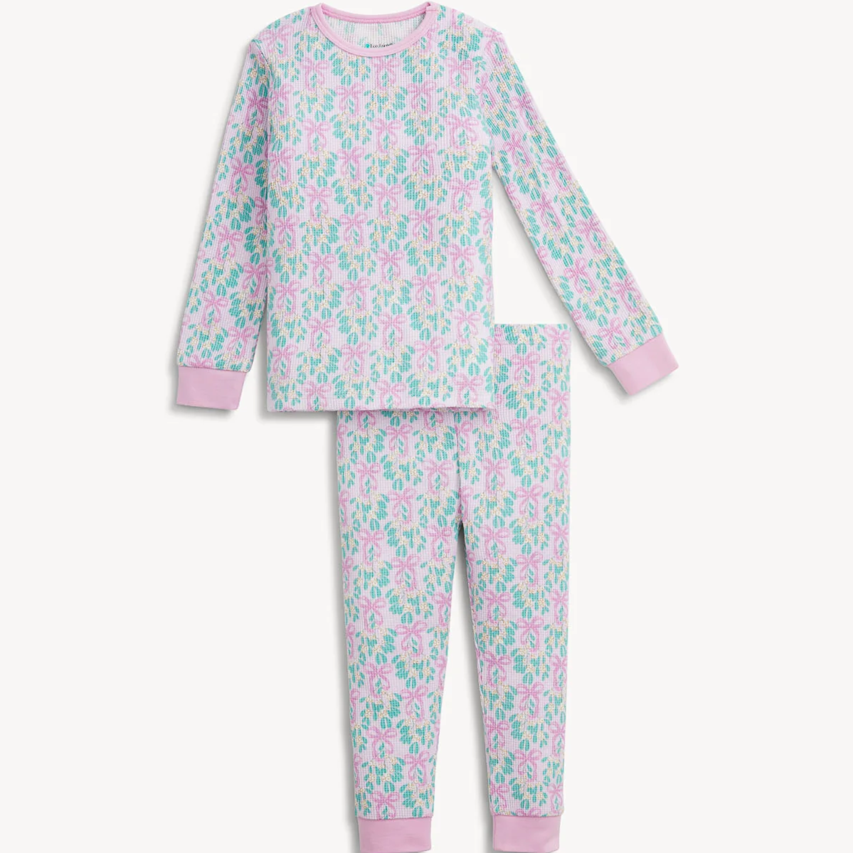 Mistle Bow Waffle Magnetic PJ Set