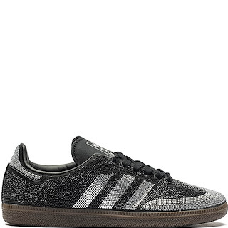 Womens adidas Samba OG Rhinestone Athletic Shoe - Core Black / Core Black / Cloud White