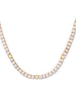 Coco Heart Tennis Necklace