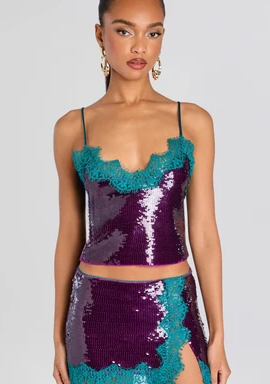 Mik Sequin Top