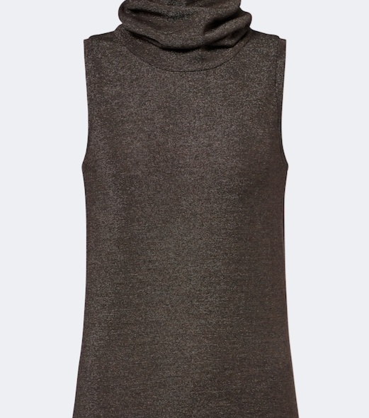 Wool-blend turtleneck top