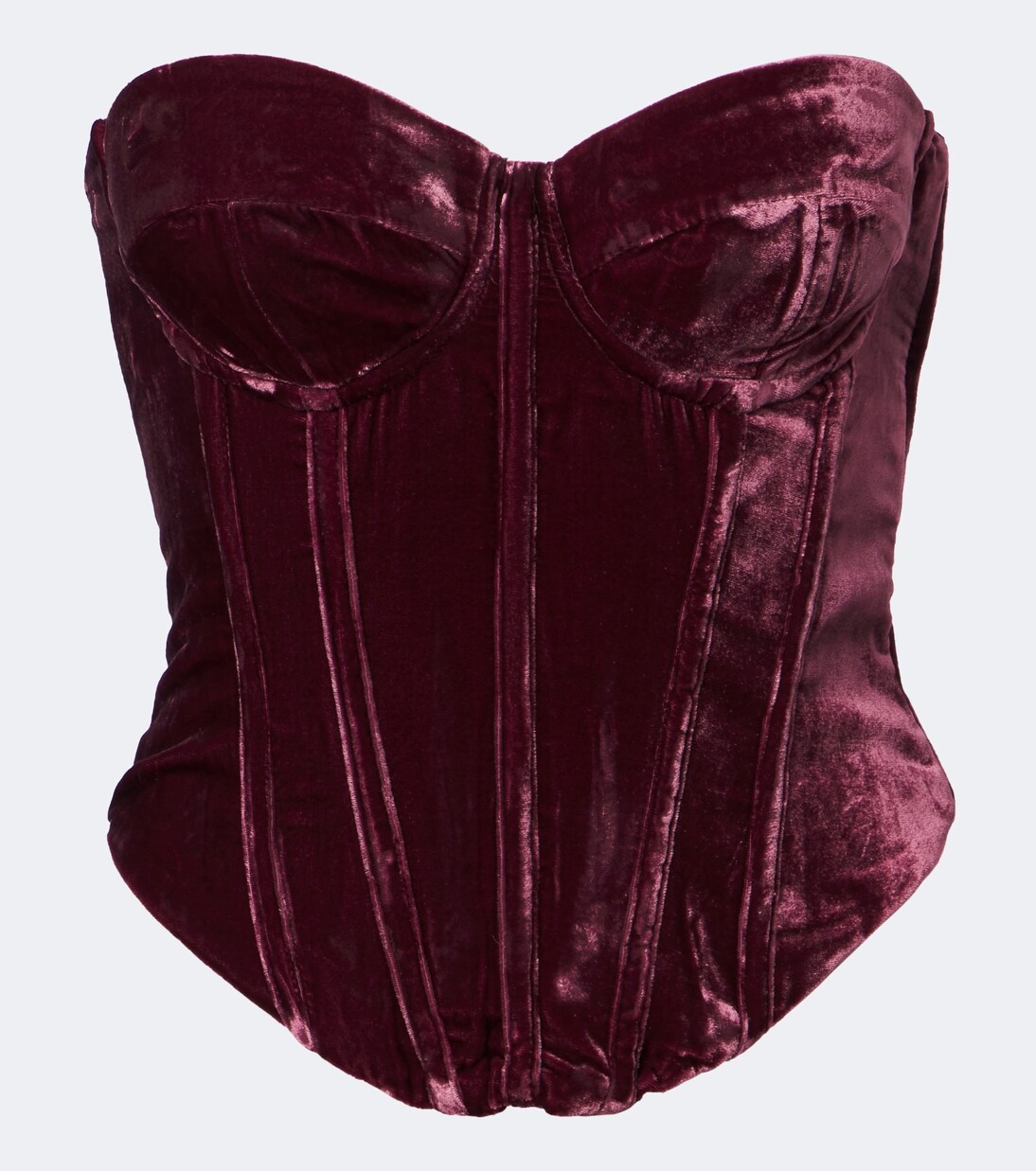 Velvet bustier