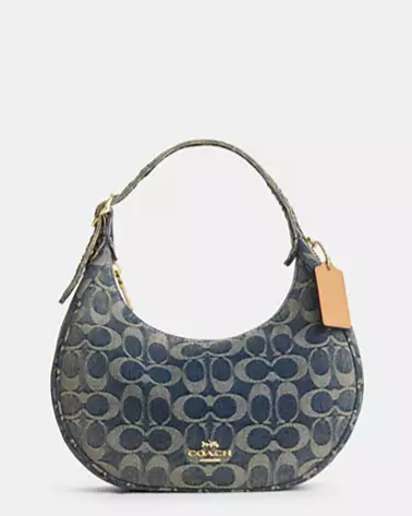 Emily Shoulder Bag In Signature Regenerative Cotton Denim