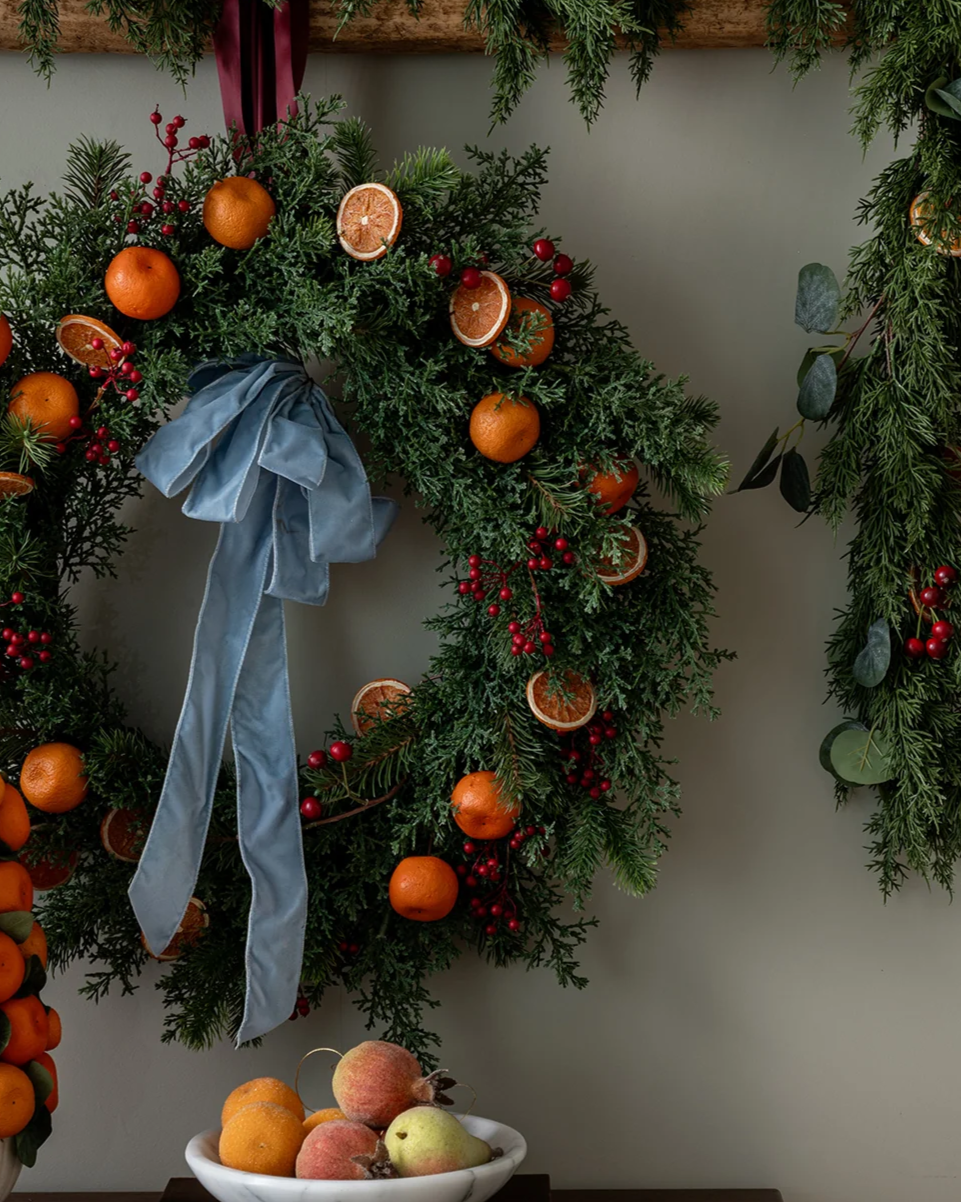 28" Citrus Faux Wreath