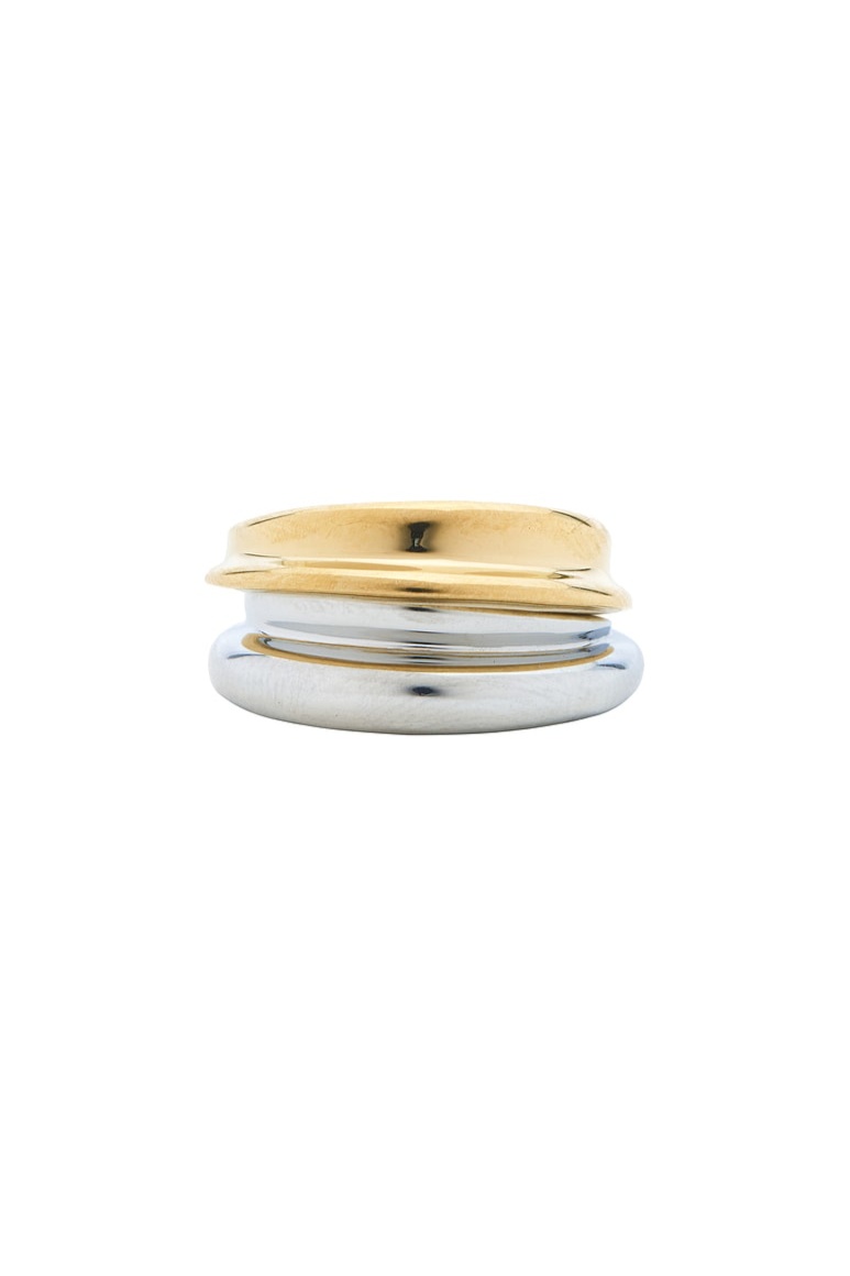 Lennon Ring Set in Gold & Silver