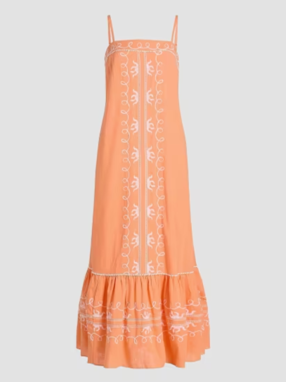 Rozalie Embroiderd Cotton Maxi Dress