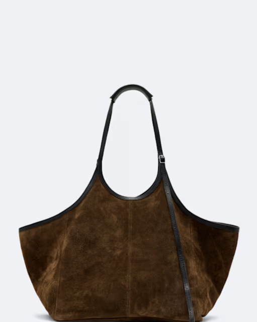 Siloh Oversized Suede Tote Bag