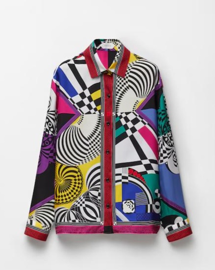 Printed Silk Twill Shirt