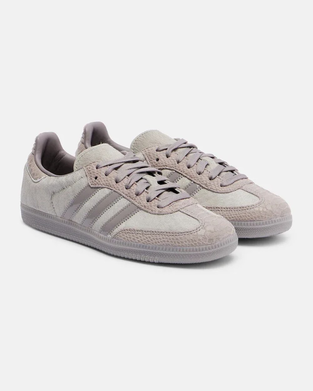 Samba OG croc-effect calf hair sneakers