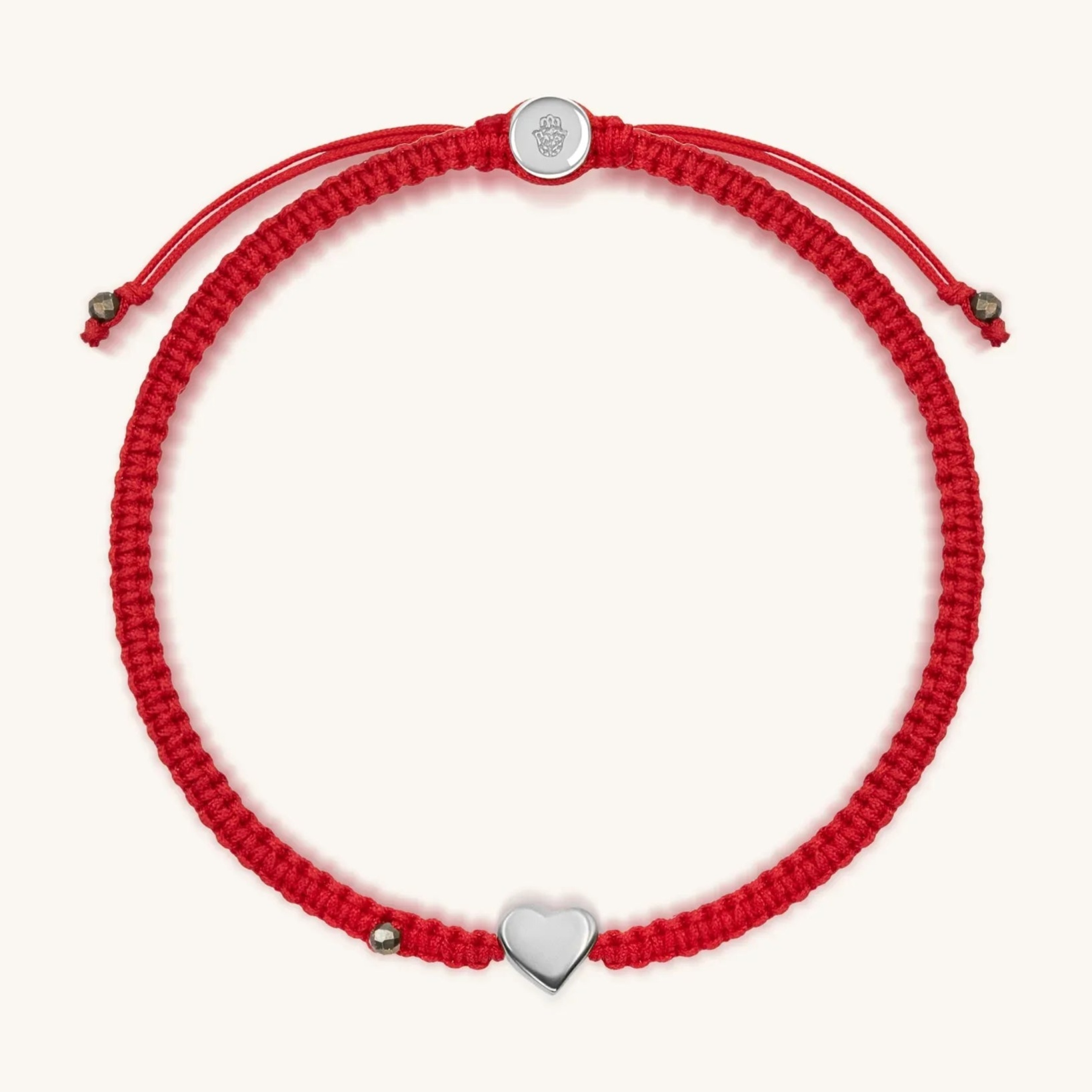 Protected by Love - Red String Heart Charm Bracelet