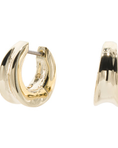 14kt Gold Plated Wade Mini Huggie Hoop Earrings