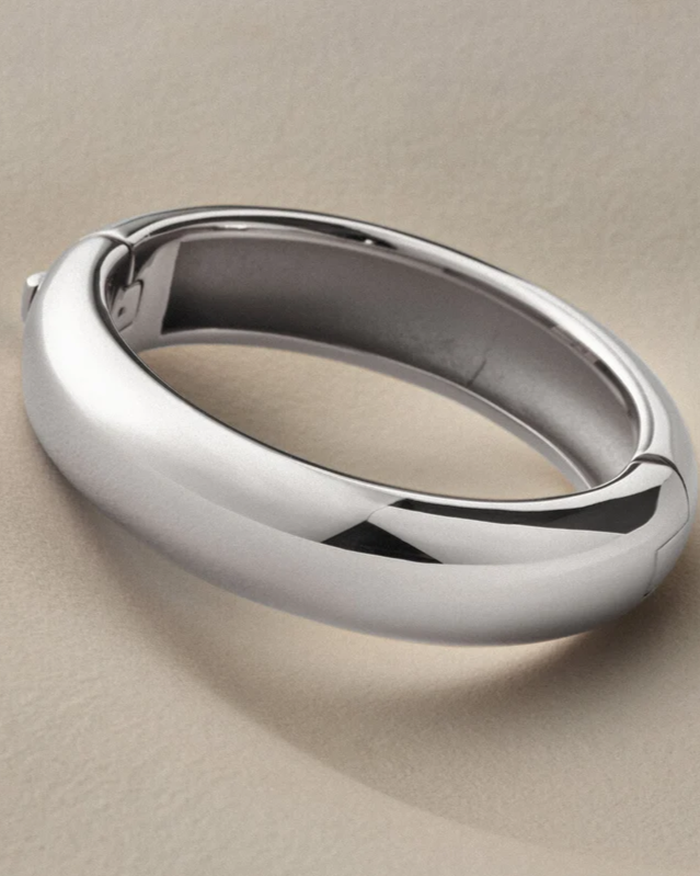 Gemma Bangle - Silver