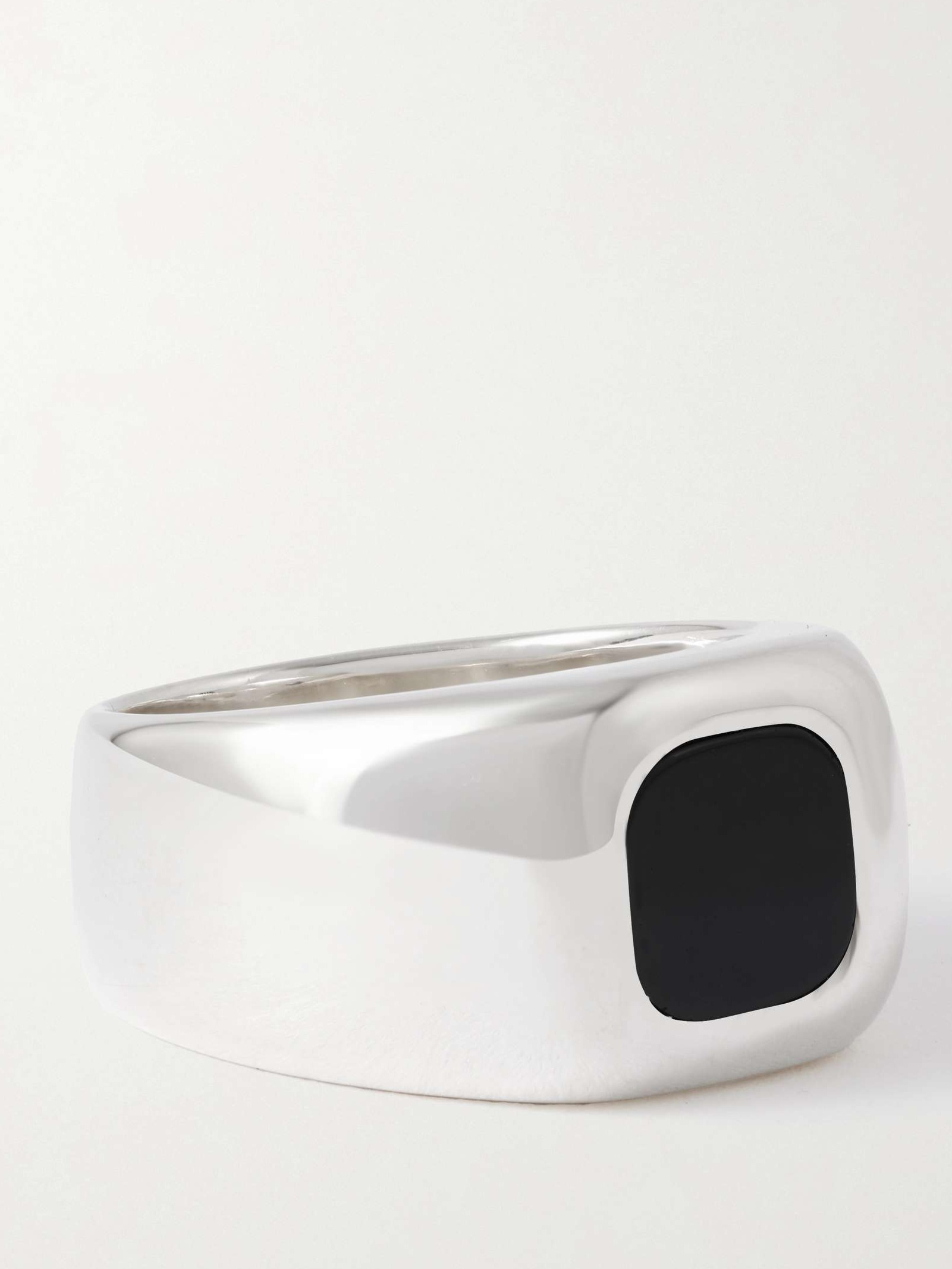 Godfather silver onyx ring