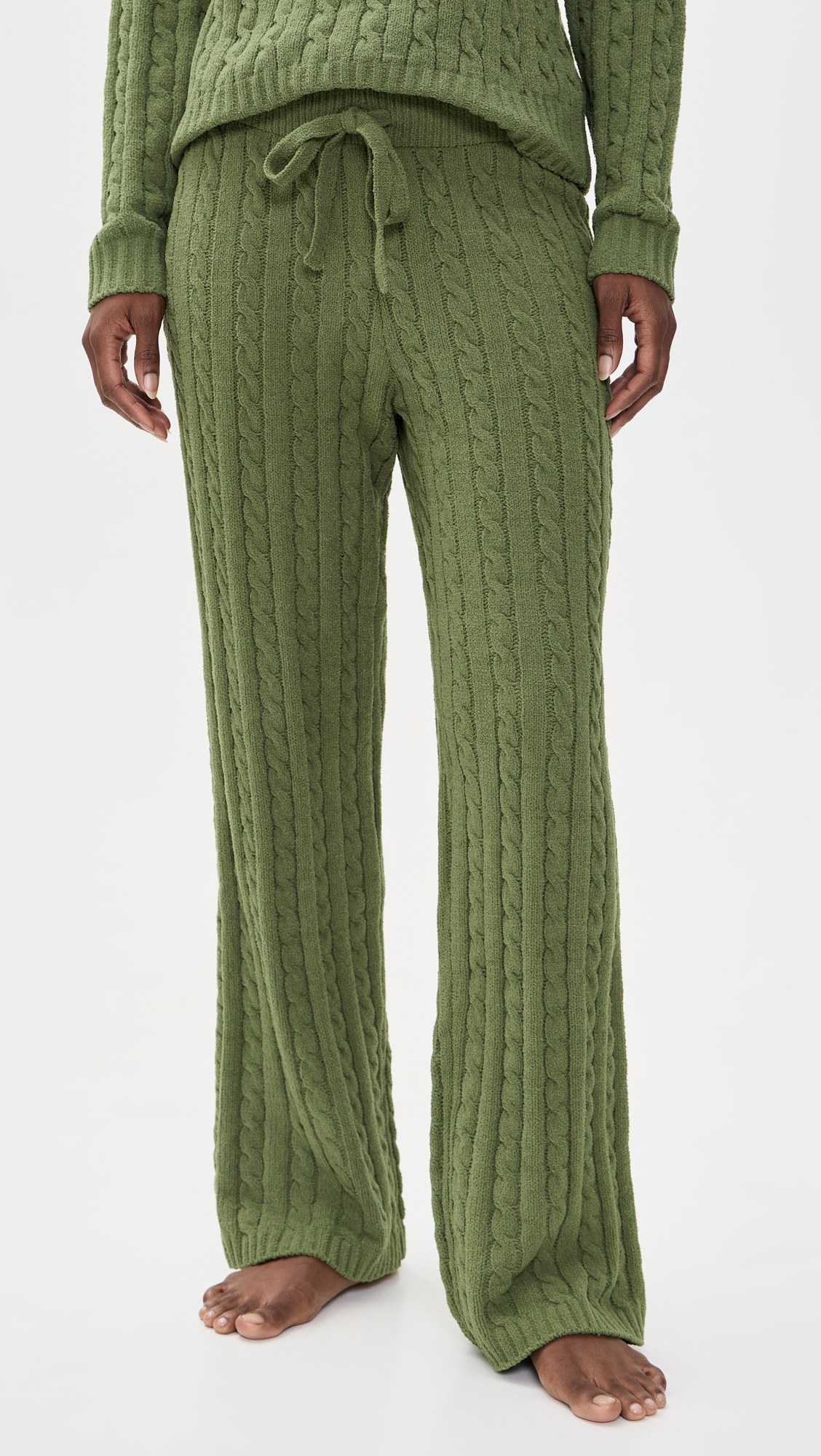 Cozy Chenille Cable Knit Pajama Pants